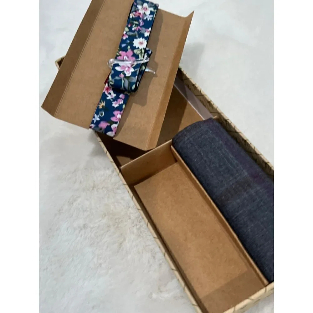 NWBD Penguin bow tie, pocket square/handkerchief set **lapel pin is missing**